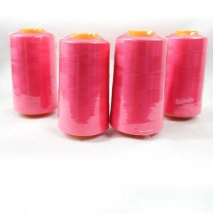 Perial Co 4 Cones of Polyester Threads for Sewing Quilting Serger Neon Pink - Picture 1 of 1