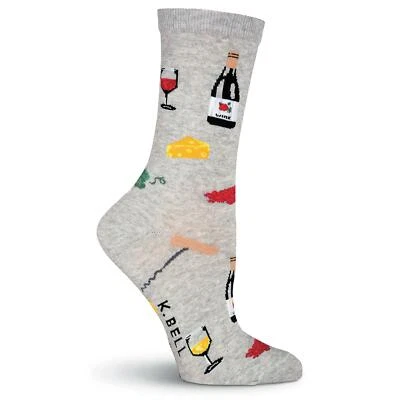 Colección de calcetines Best Wine Lovers Crew para zapatos 4-10 Wine Down Merlot | Rosa Foto 1 de 4