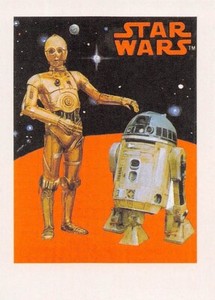 2017 Topps Star Wars Sugar Free Bubble Gum C-3PO & R2-D2