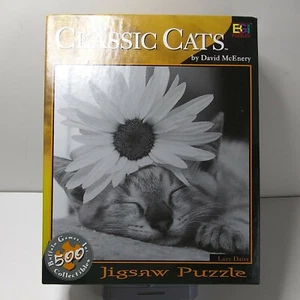 2001 Buffalo Games Collectibles Lazy Daisy Classic Cats 529 Piece Jigsaw Puzzle  - Picture 1 of 8