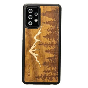 Handyhülle für Galaxy A53 5G Bewood Imbuia-Gebirge Holzhülle Case Cover Tasche - Bild 1 von 1