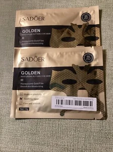Premium Honeycomb Gold Butterfly Golden Eye Mask Pack Facial Mask Film-2 PCs. - Picture 1 of 1