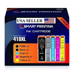 5 PK BK and Color Replacement Ink Cartridges for Epson 410 XL 410XL Combo Pack - Picture 1 of 1