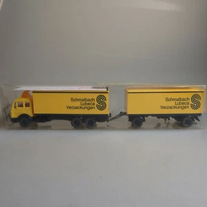 Wiking 457/2 Koffer-Fernlastzug MB 228 Schmalbach 1984 (54066) - Picture 1 of 1