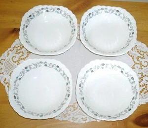 De colección KENSINGTON Johnson Bros Ironstone 6 1/8" Cuencos Uvas y Hojas ~ Juego de 4 - Imagen 1 de 11