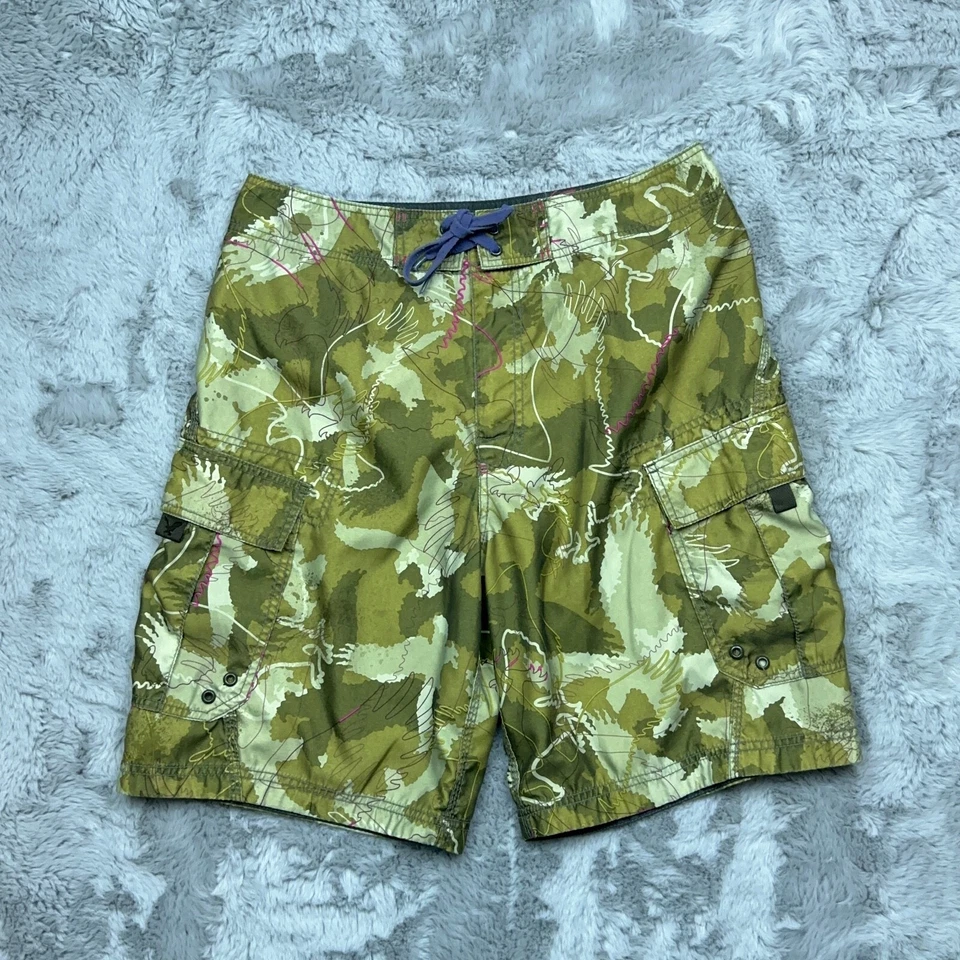 Pantalones Cortos American Eagle Para Hombre 32 Camuflaje Águila Secado Rápido Tabla Natación Foto 1 de 4