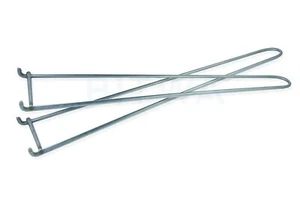 2 asas para parrilla acero inoxidable elevador de parrilla mango rejilla mango 44 cm - Imagen 1 de 2