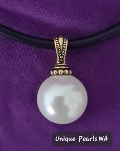 PEARL PENDANT/ NECKLACE #NEW ANTIQUE GOLD FREE POSTAGE from W.A - Picture 1 of 3