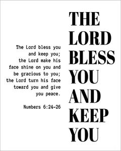 THE LORD BLESS YOU AND KEEP YOU - BIBLE VERSE - UNFRAMED A4 PRINT / PICTURE 257 - Picture 1 of 1