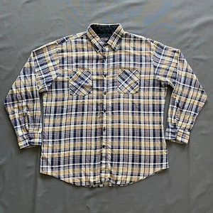VTG 2000s Towncraft Button Up Shirt Mens XL Plaid Multicolor Long Sleeve Casual - Picture 1 of 10