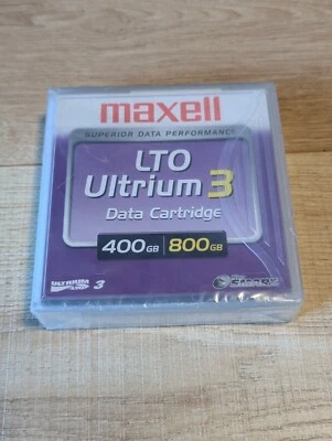 Lote de 3 Cartuchos de Datos Maxell LTO Ultrium 3 400GB / 800GB - NUEVO Foto 1 de 2