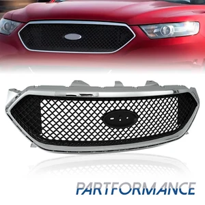 Front Upper Grille Chrome Trim DG1Z-8200-DC Black For 2013-18 19 Taurus Ford SHO - Picture 1 of 9