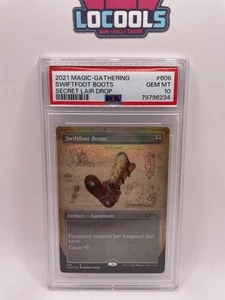 2021 MTG Magic The Gathering Secret Lair Swiftfoot Boots Foil PSA 10 Gem Mint - Picture 1 of 2