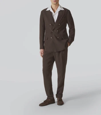 NWT $6240 Brunello Cucinelli Men 100% Linen DB "Leisure Fit" Suit 50/ 40US  A258 - Image 1 of 4