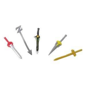 Ersatz 4 Schwerter und 1 Lord Zedd Z Stab für Imaginext Power-Rangers Spielset - Bild 1 von 6