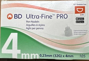 BD Ultra-Fine Pro Pen-Nadeln 0,23 mm (32G) x 4 mm - Bild 1 von 2