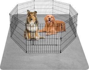 Extra Large Washable Dog Pee Pad for Floor, Reusable Pet 72x72in, Gray - Picture 1 of 7