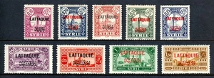 LATAKIA — SCOTT 1/10 — 1931-33 OVERPRINT ISSUE — MH — SCV $17 - Picture 1 of 2