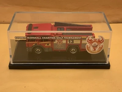 Matchbox Presents Everett Marshall Charities Scania Fire Truck See Description - Image 1 of 4