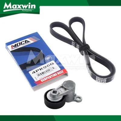 Serpentine Belt Drive Component Kit Fit Chevrolet Express GMC Yukon Hummer H2 Foto 1 de 4