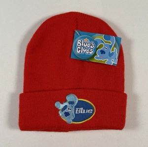 2004 Nick Jr Viacom Blue’s Clues rote Wintermütze bestickt Beanie Alter 1-3 - Bild 1 von 8
