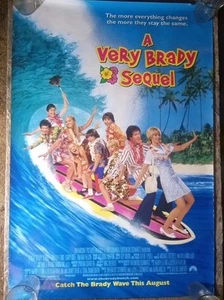 PÓSTER DE LA PELÍCULA SECUELA DE COLECCIÓN A VERY BRADY 1996 PARAMOUNT PICTURES 27 X 40 - Imagen 1 de 2