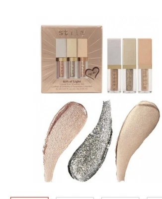 STILA GIFT OF THE LIGHT LIQUID EYESHADOW TRIO (minis) - NIB - Image 1 of 4