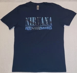 T-shirt blu NIRVANA Nevermind taglia media - Foto 1 di 5