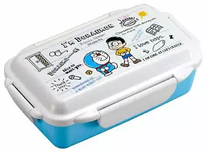 New Doraemon Bento Lunch Box in Blue White - 500ml - Made In Japan - Picture 1 of 4