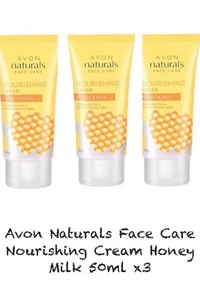 Crema nutritiva para el cuidado facial Avon Naturals leche 50 ml X3 - Imagen 1 de 1