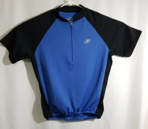 PERFORMANCE Cycling Bike Jersey, Size Large, Blue and Black, 1/3 Zipper - Picture 1 of 6