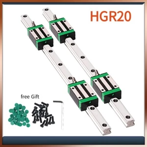 2x HGR20 Linearführung Gleitschiene Rail 200-2000mm+ 4x HGH20CA Gleitblocks CNC - Bild 1 von 25