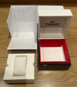 Genuine Original Tissot Large Wooden Wood Watch or Pocket Watch Box Complete Set - Picture 1 of 9