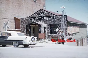 Virginia City NV street scene Sky Deck 1950s red border Kodachrome slide - Picture 1 of 1