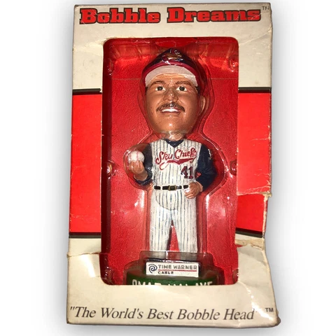 NIB Signed Omar Malave Syracuse Skychiefs Manager  Bobblehead Cover