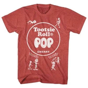 Tootsie Roll Industries Cherry Pop Wrapper Logo Kinder spielen Herren T-Shirt - Bild 1 von 5