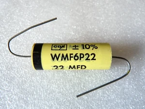 CDE Cornell Dubilier WMF - condensateur film polyester axial 0,22uF 600V - 1pcs - Bild 1 von 4