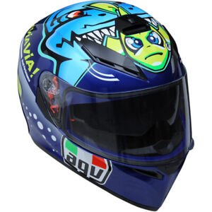 AGV K3 SV Full Face Helmet (Rossi Misano 2015 - Gloss Blue / Multi) Choose Size
