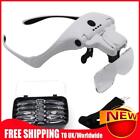 Head Mounted Magnifier Glasses Large Capacity Battery LED Watch Repair Magnifier