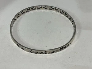 Vintage Sterling Silber 925 Armreif Armband 15,1 Gramm 5 mm breit 9 Zoll - Bild 1 von 11