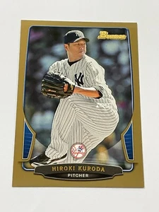 2013 Bowman Baseball Gold #203 - Hiroki Kuroda - New York Yankees - Picture 1 of 2