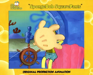 MERAVIGLIOSO AUTISTA AUTOBUS con PALLONCINO "ROCK BOTTOM" SPONGEBOB PROD CELS #10618 - Foto 1 di 4