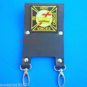 Knight Templar Masonic Belt Sword Scabbard Holder Silver hardware York Rite  - Picture 1 of 1