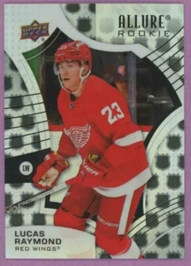 2021 21-22 UD ALLURE ROOKIES 2005 SHIELD PARALLEL RED-WINGS LUCAS RAYMOND #109 - Picture 1 of 1