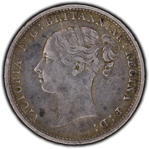 Great Britain 1883 Threepence Silver Coin KM #730 - Very Fine - Picture 1 of 2