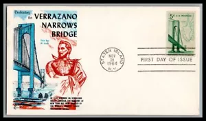 US FDC # 1258 5c Verrazano Bridge CCCachets 1964, 0a724 - Picture 1 of 1