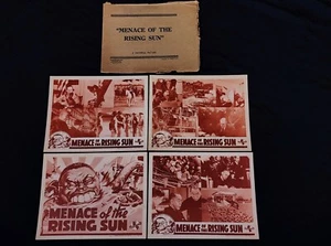 MENACE OF THE RISING SUN 1942 * WWII ANTI-JAPANESE WAR PROPAGANDA * LOBBY SET!! - Picture 1 of 15