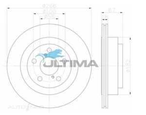 PAIR REAR Disc Brake ROTOR FOR SUBARU IMPREZA-LEGACY-LIBERTY 1991-2003 - Picture 1 of 2
