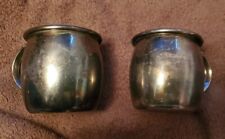 2 Vintage F.B. Rogers Silver Co. Small Children Cup Silver On Copper.