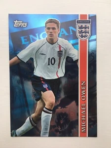 2002 FIFA World Cup #E8 Michael Owen England Blue Foil, Topps - Picture 1 of 9